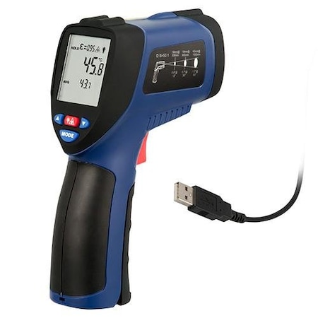 Pce Instruments Digital Infrared Thermometer, with USB, -58 to 2102 Degrees F PCE-890U